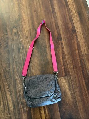 lululemon athletica Gray Crossbody with Pink Strap